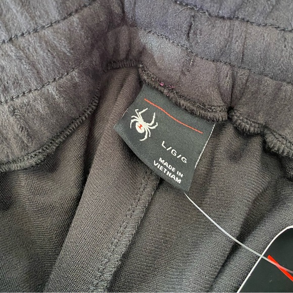 Spyder Women's Cozy Soft Fleece Jogger, 2 side pockets, Black, Size L - Picture 3 of 7